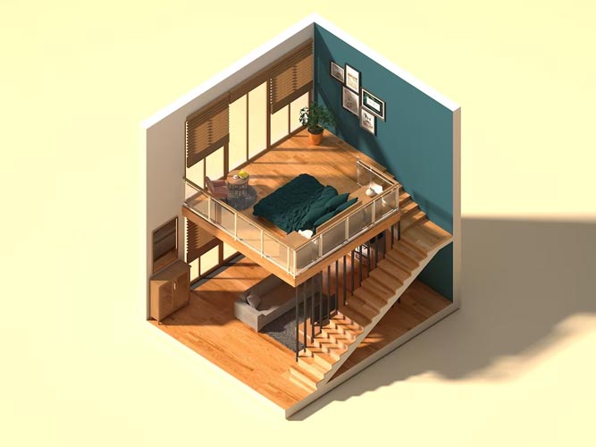 3d house design with visualisation